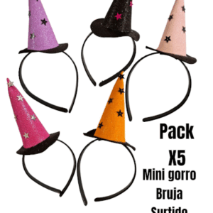 SET X5 VINCHA BRUJA SURTIDO ESTRELLAS