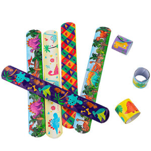 PULSERAS SLAP DINO - BOLSITA X 10 UNIDADES