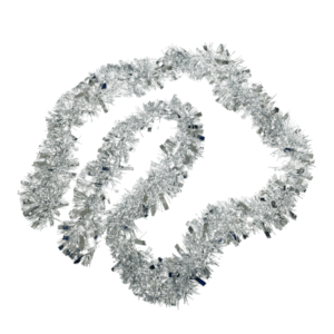 GUIRNALDA BOA NAVIDEÑA PLATA 200cm x 9cm