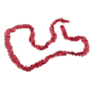 GUIRNALDA BOA NAVIDEÑA FESTIVA ROJA 200cm x 5cm