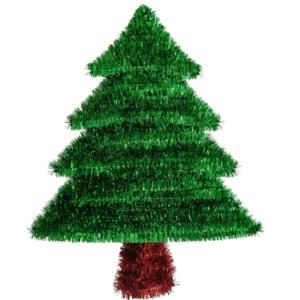 ARBOLITO *TINSEL VERDE* - 40x56 cm.