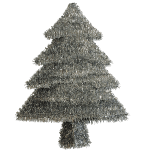 ARBOLITO *TINSEL PLATA* - 40x56 cm.