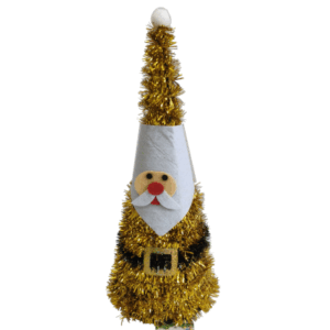 CONO MESA NOEL DORADO TINSEL - 14x38cm.