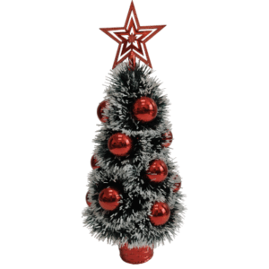 ARBOLITO *LISTO AL INSTANTE* ROJO GRANDE - 40cm.