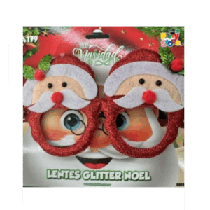 LENTES GLITTER NOEL