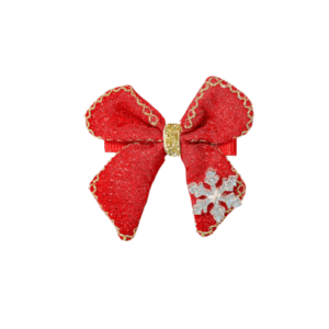 HEBILLA MOÑO NAVIDEÑO ROJO