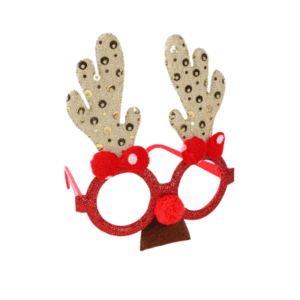 ANTEOJOS *RENO NAVIDEÑO* DE LENTEJUELAS