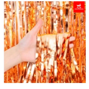 CORTINA METALICA NARANJA 100x200cm