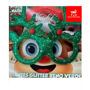 LENTES GLITTER RENO VERDE