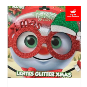 LENTES GLITTER XMAS