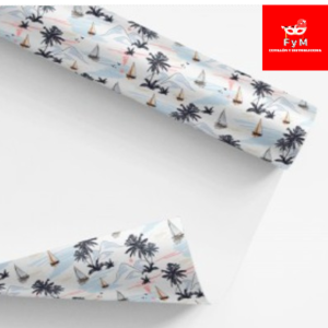 VERANO - Papel de regalo*GRANDE* 70x100cm - Bolsa x 10u
