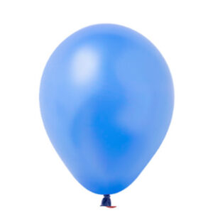 GLOBOS PAYASO 5" DECORADOR AZUL ROYAL x 50 unidades