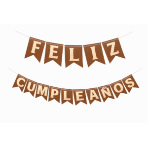 BANDERIN FELIZ CUMPLEAÑOS VINTAGE