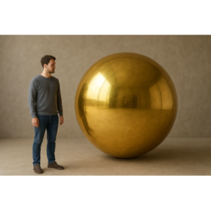 BOLA SHINY DORADA 180 cm.