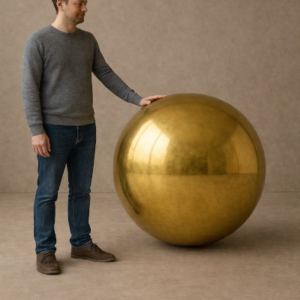 BOLA SHINY DORADA 120 cm.