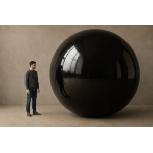 BOLA SHINY NEGRA 350 cm.