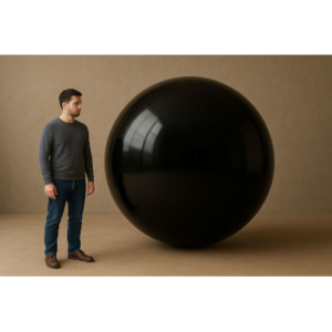 BOLA SHINY NEGRA 180 cm.