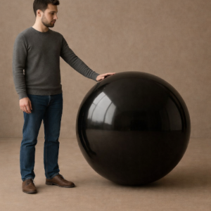 BOLA SHINY NEGRA 120 cm.