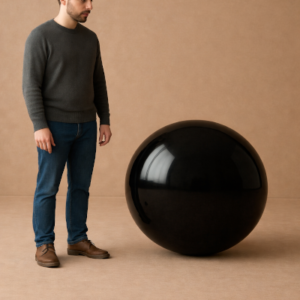 BOLA SHINY NEGRA 60 cm.