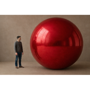 BOLA SHINY ROJA 350 cm.