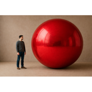 BOLA SHINY ROJA 250 cm.