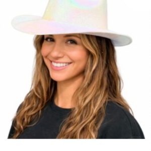 SOMBRERO COWBOY GLOWY BLANCO