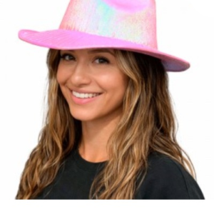SOMBRERO COWBOY GLOWY ROSA