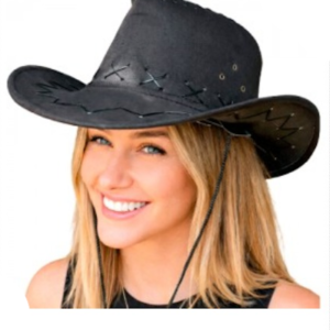 SOMBRERO VAQUERO GAMUZA NEGRO