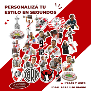 STICKER CALCOS RIVER 25 STICKERS