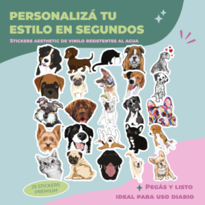 STICKER CALCOS ANIMALITOS 25 STICKERS - PACK1