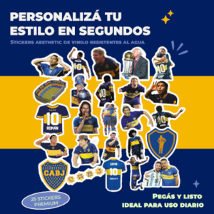 STICKER CALCOS BOCA 25 STICKERS - PACK1