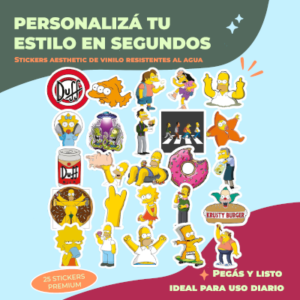 STICKER CALCOS CANALES 25 STICKERS - PACK3