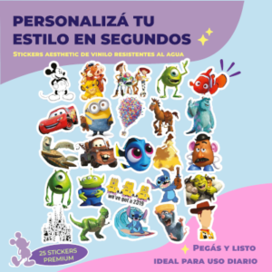STICKER CALCOS DISNEY 25 STICKERS – PACK2