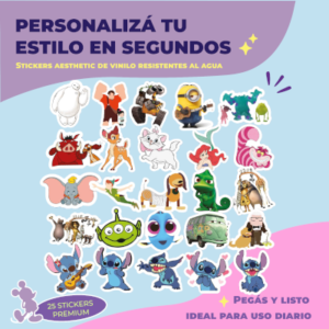 STICKER CALCOS DISNEY 25 STICKERS – PACK3