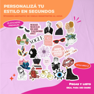 STICKER CALCOS AESTHETIC 25 STICKERS