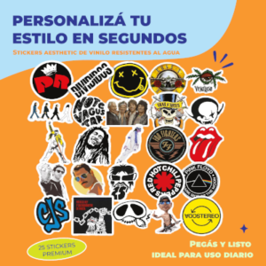 STICKER CALCOS MUSICA 25 STICKERS