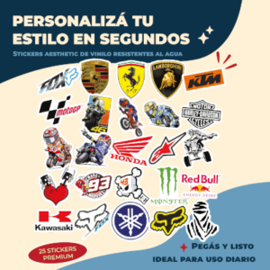 STICKER CALCOS RACING 25 STICKERS