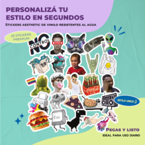 STICKER CALCOS RANDOM 25 STICKERS