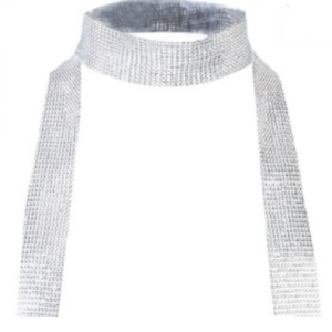 BUFANDA GLAM PLATEADA