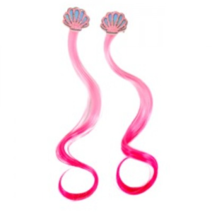 EXTENSION DE PELO ROSA 2 TONOS CLIP ALMEJA x 2un.