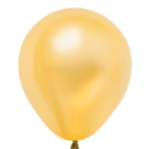 GLOBOS PAYASO 5" METALLIC ORO x 50 unidades