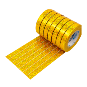 CINTA HILO GLOBO PARA RIZAR DORADO HOLOGRAFICO - Bolsa x 100 ROLLOS DE 10 MTS