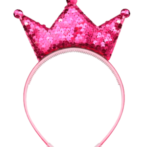 VINCHA REALEZA ROSA LENTEJUELAS