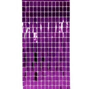 CORTINA RECTANGULOS VIOLETA 100x200cm