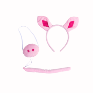 SET CERDITA (NARIZ + VINCHA OREJAS + COLA)