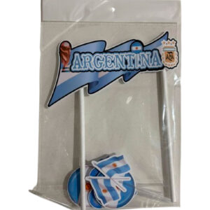 Topper Deco Torta Argentina bandera