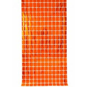 CORTINA RECTANGULOS NARANJA 100x200cm