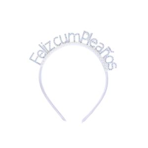 VINCHA FELIZ CUMPLEAÑOS PERLAS Y STRASS