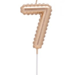 VELA NUMERO GLOBITO DORADO Nº7 (12/144)