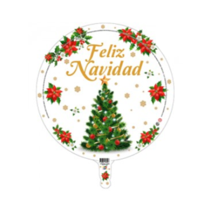 GLOBO 22" (56cm) FELIZ NAVIDAD